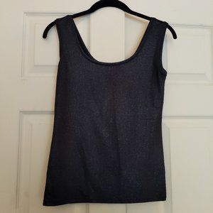 White House Black Market Sparkly Black Tank